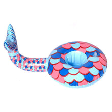 Load image into Gallery viewer, 3 Pack Mermaid Fin Inflatable Pool Drink Beverage Soda Beer Can Cup Holders