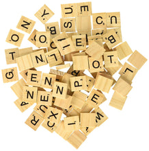 Load image into Gallery viewer, 500 Wood Letter Tiles - 5 Full Sets of 100 Letters, Ideal as Replacement Pieces or Crafting