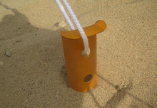 Load image into Gallery viewer, Set of 4 Orange Color Aluminum Tent Stakes for Camping in Sand or Snow - Sturdy Design Withstands Wind & Rain - Suitable for Outdoor Tents, Canopy