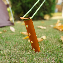 Load image into Gallery viewer, Set of 4 Orange Color Aluminum Tent Stakes for Camping in Sand or Snow - Sturdy Design Withstands Wind & Rain - Suitable for Outdoor Tents, Canopy