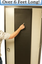 Load image into Gallery viewer, Blackboard Sticker with Adhesive Backing, 78 Inches by 17 Inches, Cut to Desired Size, Includes 5 Chalk Sticks, Ideal for Walls, Doors, Refrigerators