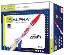 Load image into Gallery viewer, Estes 1756 Alpha Rocket Bulk Pack, Includes 12 Model Rocket Kits (Intermediate Skill Level)