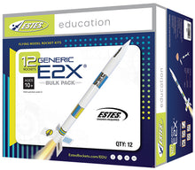 Load image into Gallery viewer, Estes 1764 Generic E2X Rocket Bulk Pack, Includes 12 Model Rocket Kits (Beginner Skill Level)