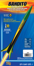 Load image into Gallery viewer, Estes Bandito Flying Model Rocket Kit, Beginner Skill Level (803)