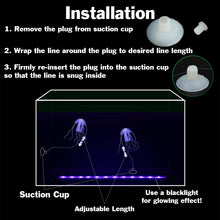 Load image into Gallery viewer, 6 Pack of Floating Neon Artificial Jellyfish - Fish Tank Aquarium Decoration