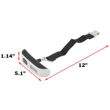 Load image into Gallery viewer, Electronic Backlit Luggage Scale with 110lb (50kg) Capacity and .02lb (10g) Graduation, Thermometer - (Battery Included)