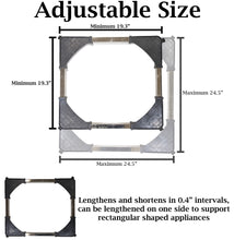 Load image into Gallery viewer, Adjustable Appliance Rolling Cart Dolly with Lockable Wheels, Supports 1,100 Pounds, Adjusts from 19.3" to 24.5", Keeps Objects about 4.5 Inches from the Ground