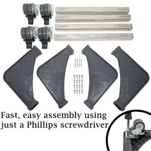 Load image into Gallery viewer, Adjustable Appliance Rolling Cart Dolly with Lockable Wheels, Supports 1,100 Pounds, Adjusts from 19.3" to 24.5", Keeps Objects about 4.5 Inches from the Ground