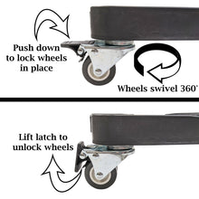 Load image into Gallery viewer, Adjustable Appliance Rolling Cart Dolly with Lockable Wheels, Supports 1,100 Pounds, Adjusts from 19.3" to 24.5", Keeps Objects about 4.5 Inches from the Ground
