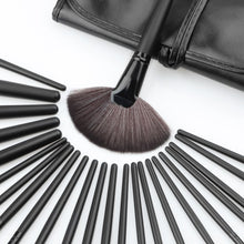 Load image into Gallery viewer, 22 Piece Black Makeup Brush Set with Case