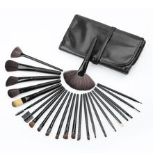 Load image into Gallery viewer, 22 Piece Black Makeup Brush Set with Case