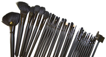 Load image into Gallery viewer, 32-Piece Cosmetic Makeup Brush Set with Black Bag