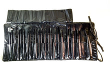 Load image into Gallery viewer, 22 Piece Black Makeup Brush Set with Case