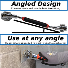 Load image into Gallery viewer, Universal Socket Wrench 48-in-1 for Standard SAE and Metric, Spline, 6 Point, 12 Point, Torx, and Square Bolts, 360 Degree Rotating Heads