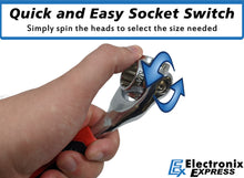 Load image into Gallery viewer, Universal Socket Wrench 48-in-1 for Standard SAE and Metric, Spline, 6 Point, 12 Point, Torx, and Square Bolts, 360 Degree Rotating Heads