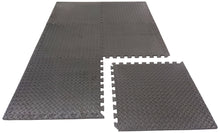 Load image into Gallery viewer, Interlocking Foam Tiles Thick Exercise Mat - Soft Supportive Cushion for Exercising or Gym Equipment Floor Protection, Non-Skid Texture