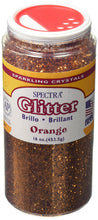 Load image into Gallery viewer, Pacon Spectra Glitter Sparkling Crystals, Orange, 4-Ounce Jar (91720)