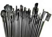 Load image into Gallery viewer, 32-Piece Cosmetic Makeup Brush Set with Black Bag