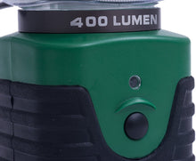 Load image into Gallery viewer, Battery Operated Camping Light Set - Includes Two LED Lanterns (400 Lumens, High / Low / Strobe) and Two LED Hanging Tent Lights (Magnetic Backing)