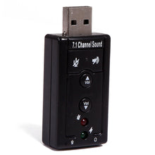 Load image into Gallery viewer, USB External Sound Card Audio Adapter with Headphone Output and Microphone Input