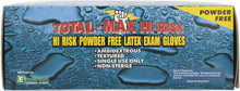 Load image into Gallery viewer, Total Max Hi-Risk 50 Count SIZE MEDIUM Powder-Free Latex Gloves, 15 Mil