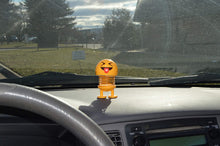 Load image into Gallery viewer, Squinting Face with Tongue Emoji Bobblehead Figure Car Decoration - Cute Interior Decor Toy Party Favor Dashboard Ornament