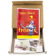 Load image into Gallery viewer, Tronix 1 Complete Lab - Fundamental Concepts "Electronics for Robotics" Manual & Parts Kit
