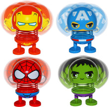 Load image into Gallery viewer, Super Collection Set of 4 Emoji Bobblehead Figures Car Decorations - Cute Interior Decor Toy Party Favor Dashboard Ornaments (Super Collection)