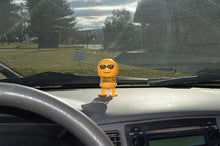 Load image into Gallery viewer, Smiling Face with Sunglasses Emoji Bobblehead Figure Car Decoration - Cute Interior Decor Toy Party Favor Dashboard Ornament