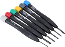 Load image into Gallery viewer, Pro'sKit 6 Piece Precision Screwdriver Set with #00, #0, #1 Phillips and 1.4mm, 1.8mm, 2.4mm Slotted (8PK-2061)