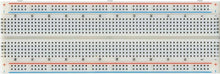 Load image into Gallery viewer, Premium Solderless Breadboard, 6.5" x 2.1" with 830 Tie Points, Includes 70 Piece Jumper Wire Kit