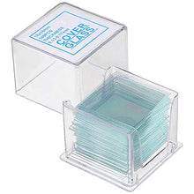 Load image into Gallery viewer, 1000 Pack of 18x18mm Cover Glass Slips for Microscope Slides (.13 to .17mm Thick)