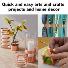 Load image into Gallery viewer, 17 Feet of 2 Inch Wide Copper Foil Tape with Adhesive for EMI Shielding, Electrical Repairs, Engineering Projects, Arts & Crafts, or Stained Glass