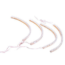 Load image into Gallery viewer, ~12 Inch Flexible Ice Blue LED Strip 12V DC for Car / Home / Special Effects, 15 LEDs Per 12" Strip