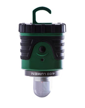 Load image into Gallery viewer, Battery Operated Camping Light Set - Includes One LED Lantern (400 Lumens, Carrying Handle, High / Low / Strobe Modes) and Two LED Hanging Tent Lights