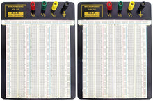 Load image into Gallery viewer, 2 Pack Premium 2390 Tie Point Solderless Breadboard with 4 Binding Posts, Metal Backplate