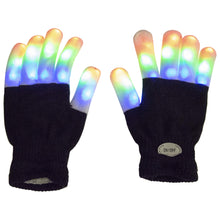 Load image into Gallery viewer, LED Colorful Flashing Finger Lighting Gloves for Costumes, Raves, Light Painting