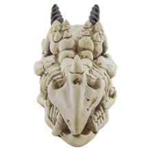 Load image into Gallery viewer, Snarling Magical Dragon Skull Creepy Coin Piggy Bank Polyresin Stash Storage Box