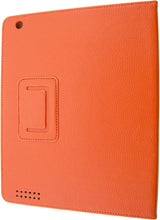 Load image into Gallery viewer, Orange PU Leather Stand Cover for Apple iPad Models from 2011 to 2013 (iPad 2, iPad 3, and iPad 4)