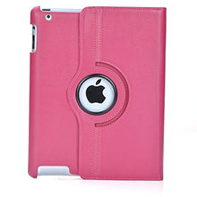 Load image into Gallery viewer, ONLY COMPATIBLE WITH iPad 2 or iPad 3 (NOT COMPATIBLE WITH iPad Air, iPad 1, or iPad 4) | Unique stylish hot pink design! | Stand rotates a full 360 degrees for portrait and landscape viewing | Prevents scratches, dust, and other damage to your iPad |