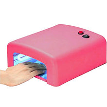 Load image into Gallery viewer, Quickly dries nail polish by using four 9w UV bulbs | Suitable for personal home use or professional salon use | Hand placement tray slides out for easy cleaning | Features two power options; always on / 2 minute timer | Plugs into any standard North American outlet