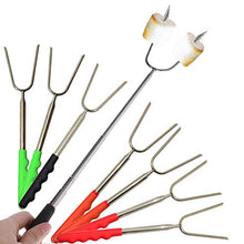 Load image into Gallery viewer, 8 Pack Extra Long Telescoping Marshmallow Roasting Sticks with Storage Bag - Extends to 33 Inches, Shrinks to Less Than 10 Inches for Travel - Perfect for Camping