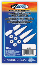Load image into Gallery viewer, Estes NC-5 Nose Cone Pack, Includes 5 Nose Cones that fit BT-5 Body Tubes (3160)