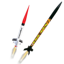 Load image into Gallery viewer, Estes 1469 Tandem-X Flying Model Rocket Launch Set - Beginner to Intermediate Skill Level Model Kit with Launch Controller and Launch Pad