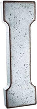 Load image into Gallery viewer, 20" Metal Letter Wall Décor, Silver with Rusted Edges, Galvanized Wall Mountable Decoration for Country, Mid-Century, or Farmhouse Theme