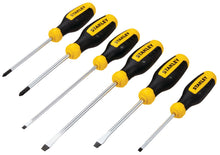 Load image into Gallery viewer, Stanley 6-Piece Screwdriver Set, Includes Phillips and Slotted Tip Types (STHT60025)
