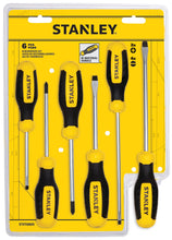 Load image into Gallery viewer, Stanley 6-Piece Screwdriver Set, Includes Phillips and Slotted Tip Types (STHT60025)