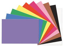 Load image into Gallery viewer, SunWorks 9" x 12" Construction Paper, 10 Assorted Colors, 50 Sheets