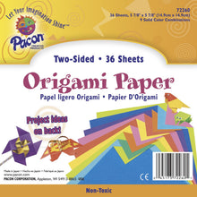 Load image into Gallery viewer, Assorted colors | Two-sided paper provides two colors on one sheet | 9 color combinations | Sheets size 5 7/8" x 5 7/8" |