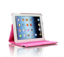 Load image into Gallery viewer, Hot Pink iPad Case, 360 Degree Rotating Stand Cover for Apple iPad 2 and iPad 3